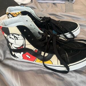 Disney women High-Top Sneakers - Black, White, Red, and Yellow